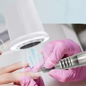 Extractor de Polvo al Vacío de Fábrica Más Vendido para Mesas de Manicura de Salón con Lámpara Sin Sombras y Recolección de Polvo de Uñas - Product Image 3
