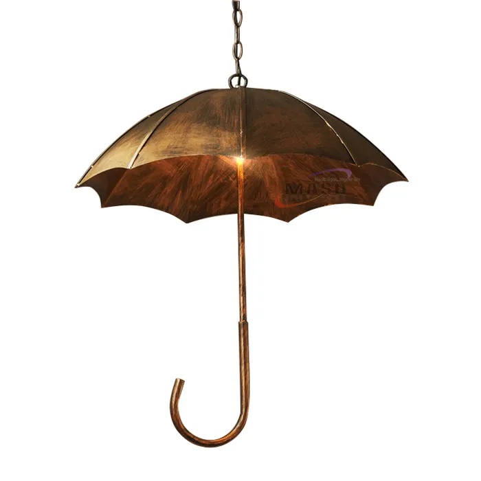 2017 أفضل بائع مظلة مصباح متدلي للزينة الصناعية شنقا مصباح
