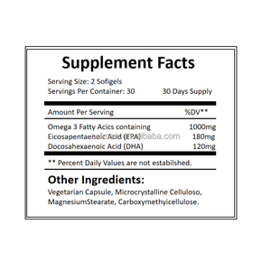 น้ำมัน<span class=keywords><strong>ปลา</strong></span>ซอฟเจล1000มก. สำหรับเสริมหัวใจสมองและภูมิคุ้มกัน - Product Image 2