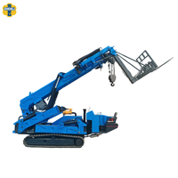 Grue araignée mobile Shenli 1,2T-12T à flèche télescopique 360°, mini-grue AC380V, commande manuelle/à distance