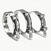 Factory T-Type Strong Clamp Heavy Duty Bolts Clamp V-shaped groove Clamp T-shaped Bolt Strong Radiator Hose Clamp