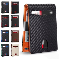 Cartera para Tarjetas de Hombre con 12 Ranuras, Bloqueo RFID Anti-Skimming, con Clip para Billetes