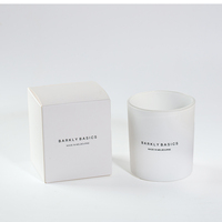 Bocaux à Bougies en Verre Noir Mat Luxe Personnalisés 8oz 10oz 14oz Vides avec Couvercle pour Fabrication de Bougies et Boîte Cadeau de Noël