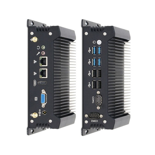 Linkleaps High Quality Intel I5 1235U Mini Industrial PC Fanless Embedded Box PC with Dual GbE LAN 2 COM 8 USB