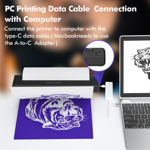 Máy in stencil hình xăm di động LUCK JINGLE, máy sao chép nhiệt chuyển hình xăm, tương thích với IOS/Android - Product Image 5