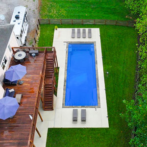 Grand jardin en vente piscines thermales souterraines en fibre de verre pour la maison piscine sans fin durable 16x32 - Product Image 1