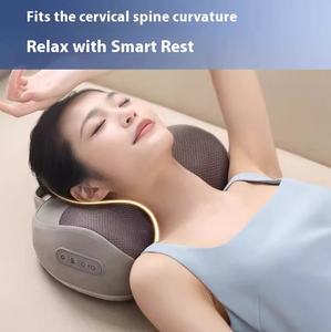 Almohada eléctrica <span class=keywords><strong>para</strong></span> aliviar el dolor de coche, masajeador <span class=keywords><strong>Cervical</strong></span> Shiatsu, almohada de viaje con masajeador - Product Image 4