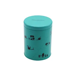 Exquisite Colorido Portátil De Aço Inoxidável Chá Latas Jar Recipiente De Armazenamento Redonda De Metal Lata Para Chá
