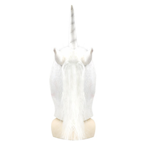 Masque en latex de chèvre blanc, accessoire de fête costumée, unisexe - Product Image 5