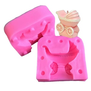 Lixsun 3D cochecito de bebé molde de silicona para pastel <span class=keywords><strong>Fondant</strong></span> Chocolate molde herramientas para hornear - Product Image 2