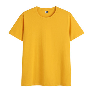 Logo Pure Cotton Blank Oversized Plus Size White Blue Heavyweight Crew Neck Camiseta para hombre - Product Image 5