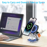 Great Roc Hot seller 3 en 1 téléphone montre intelligente et support de chargeur sans fil AirPods 15W max solution de charge rapide sans fil
