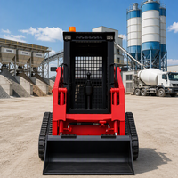 Chargeuse compacte robuste certifiée EPA, moteur diesel, pneus en caoutchouc, machine à chenilles, performances stables pour l'entretien routier