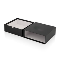 Joyero de lujo de cartón grande personalizado, caja de cajón de Material reciclado de laminación mate en relieve con revestimiento UV para joyería