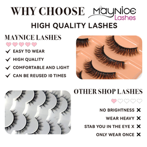 10 Pairs Wholesale Faux MInk Lashes 10 in <strong>1</strong> <strong>Eyelashes</strong> Mink Full Strip <strong>Eyelashes</strong> for Makeup Wholesale Lashes - Product Image 5