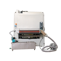 Machine de ponçage à bande large certifiée CE / Machine de ponçage, décapage et ébavurage pour tôles plates en aluminium / Machine de polissage des métaux