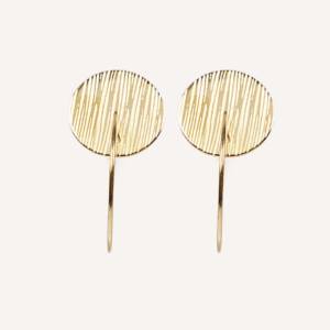 Pendientes Minimalistas de Acero Inoxidable Dorado YFB E115, 3.5 cm de Largo, Primavera Verano CucoCuca - Product Image 1