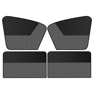 Magnetic Mesh Car Sunshade Side <b>Window</b> Shades Semi Transparent Heat <b>Insulation</b> Summer Protection General Fit - Product Image 1