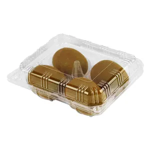 Kiwifruit กล่องใสสำหรับซูเปอร์มาร์เก็ต,กล่องพลาสติกสำหรับใส่ผลไม้ซูเปอร์มาร์เก็ตหอยเชลล์อาหารเกรดใช้ทิ้งเพื่อสุขภาพ