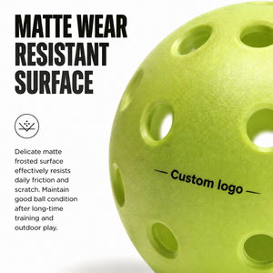 Factory OEM ODM PE Portable Pickleball 40 Holes USAPA Standard Durable Custom Logo Outdoor Tournament Bulk Wholesale - Product Image 4
