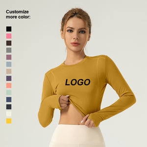 เสื้อออกกำลังกายกลางแจ้งขายดี เสื้อแขนยาวผู้หญิง ระบายอากาศได้ดีและมีน้ำหนักเบา - Product Image 1