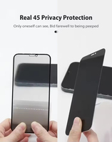 Vente en gros 2.5D Anti-Peep Privacy Protecteur d'écran Couverture complète 0.3 Verre trempé pour iPhone 17 Pro Max XS Max XS Téléphones mobiles