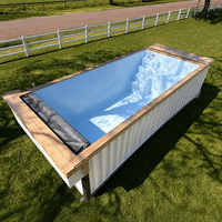 Piscine modulaire moderne en conteneur, piscine hors sol pour villa, jardin, hôtel, complexe hôtelier