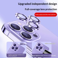 Pelindung Kamera Pola Eagle Eye CD untuk iPhone Seri 11-18, Film Lensa Kaca Metal Berpola, Kotak Kristal, Aksesoris Grosir
