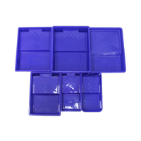 Bac à peinture rectangulaire bleu de qualité industrielle personnalisé de 4 pouces, cadre à dégagement rapide, garantie de 3 mois pour le bricolage, support OEM ODM
