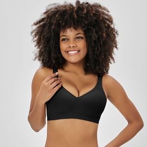 Soutien-gorge sans couture sans fil pour femme, sexy, respirant, push-up, maintien 3/4, fermeture au dos, dos nu, fines bandes de gel fixes - Product Image 2