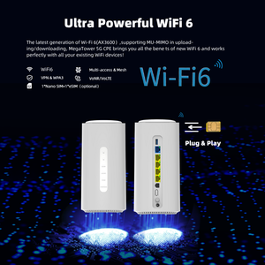 MegaTower Indoor 5G CPE ESIM Router con WiFi6 y tarjeta SIM 3600Mbps Modo dual <span class=keywords><strong>SA</strong></span> NSA para negocios y oficina - Product Image 4