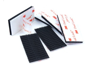 Khóa kép hình nấm, thân đen, <span class=keywords><strong>3M</strong></span> SJ3550/SJ3550CF, mặt sau có keo acrylic trắng - Product Image 4