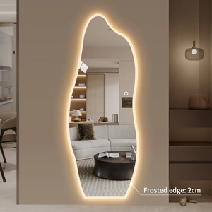Espejo LED Inteligente con Pantalla Táctil, Iluminación Moderna, <span class=keywords><strong>Diseño</strong></span> <span class=keywords><strong>para</strong></span> <span class=keywords><strong>Baño</strong></span> de Hotel, Espejo de <span class=keywords><strong>Baño</strong></span> de Forma Irregular, Elegante - Product Image 5