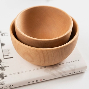 Handmade Beech Wood Snack Bowl Low Serving Ramekins para Charcutaria Fruit Candy Spice Salsa Tomate Sauce Kitchen Farmhouse Style - Product Image 6