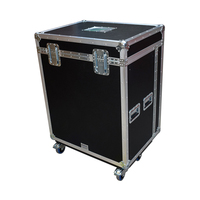 Flight case pour outils Backline à 5 tiroirs avec espace rack 3U et alimentation
