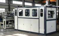 Machine de thermoformage entièrement automatique à grande vitesse pour la fabrication de gobelets à thé au lait en plastique PET jetables, gobelets à bubble tea