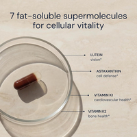 Cápsulas de luteína, astaxantina, vitamina K1 y vitamina K2 de alta calidad OEM/ODM para la salud celular, visual, ósea y cardiovascular.