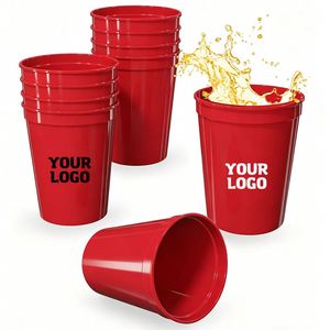 Gobelets jetables en PP de 16 oz pour événements professionnels, cadeaux promotionnels, avec logo personnalisé, pour fêtes et stades - Vente en gros - Product Image 1
