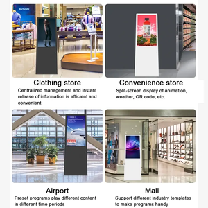 Support d'exposition avec écran LCD de 49, 55, 65 et 86 pouces, panneau publicitaire autoportant - Product Image 3