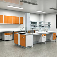 Meubles de laboratoire à prix avantageux : bancs de travail en acier pour laboratoire de chimie, plans de travail en résine phénolique, tables de laboratoire avec évier
