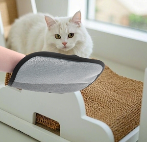 ถุงมือดูแลสัตว์เลี้ยงแบบหนา ทนทาน ยืดหยุ่น ใช้ซ้ำได้ สำหรับทำความสะอาดและกำจัดขน ดีไซน์สวยงามสองด้าน ยี่ห้อโนแว็กซ์ - Product Image 4