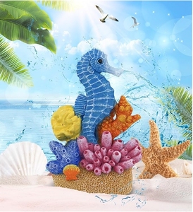 Imán de Resina para Refrigerador con Diseño de Caballito de <span class=keywords><strong>Mar</strong></span> y <span class=keywords><strong>Coral</strong></span>, Artesanía en Resina con Temática Marina - Product Image 2