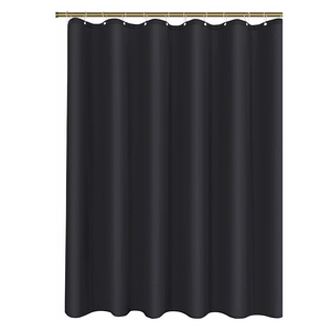 Prix usine <span class=keywords><strong>rideau</strong></span> de <span class=keywords><strong>douche</strong></span> doublure usine 100x200cm échantillon étanche Ok bain <span class=keywords><strong>lavable</strong></span> noir salle de bain écran rideaux de <span class=keywords><strong>douche</strong></span> - Product Image 1