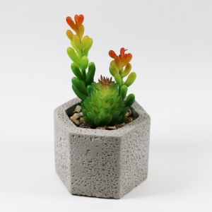 Decorazione domestica dell'interno <span class=keywords><strong>mini</strong></span> piante <span class=keywords><strong>succulente</strong></span> artificiali in vaso dal vivo all'ingrosso 7 pollici - Product Image 4