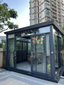 Verrière en aluminium à rupture de pont thermique de haute qualité, double vitrage, étanche, jardin d'hiver, <span class=keywords><strong>solarium</strong></span> - Product Image 2