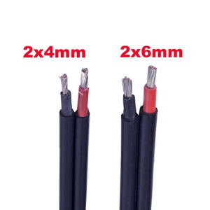Cable Solar 2 en 1 IP67 Impermeable 30A 1500V CC, 2 Núcleos, Contacto de Estaño, Carcasa de Cobre Macho/Hembra, Cable de Alimentación XLPO /<span class=keywords><strong>EN50618</strong></span> - Product Image 2