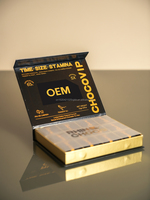 OEM Großhandel Benutzerdefiniertes Logo Premium-Qualität Lebensmittelechte Starre Geschenkboxen mit Prägung für VIP-Männer Schokoladenverpackung (Recycelbar)