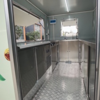 Remorque alimentaire remorquable certifiée DOT en tôle galvanisée pour chariot à hot-dogs, idéale pour les fermes et les commerces de restauration (conforme à la norme EPR française)