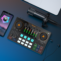 Kartu Suara Antarmuka Audio Eksternal Maonocaster XLR dengan Mikrofon Kondensor untuk Mixer Studio Podcast Kartu Suara Eksternal