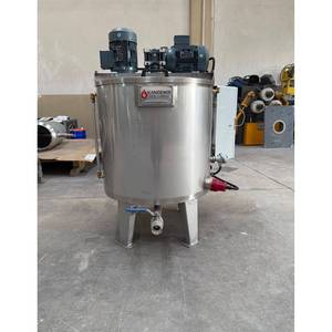 Homogénéisateur de liquides chauffé Kandemir 250 L en acier inoxydable, mélangeur industriel avec contrôle de la température - Product Image 1